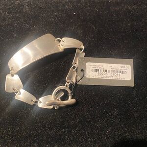 ALL SAINTS silver metal bracelet.